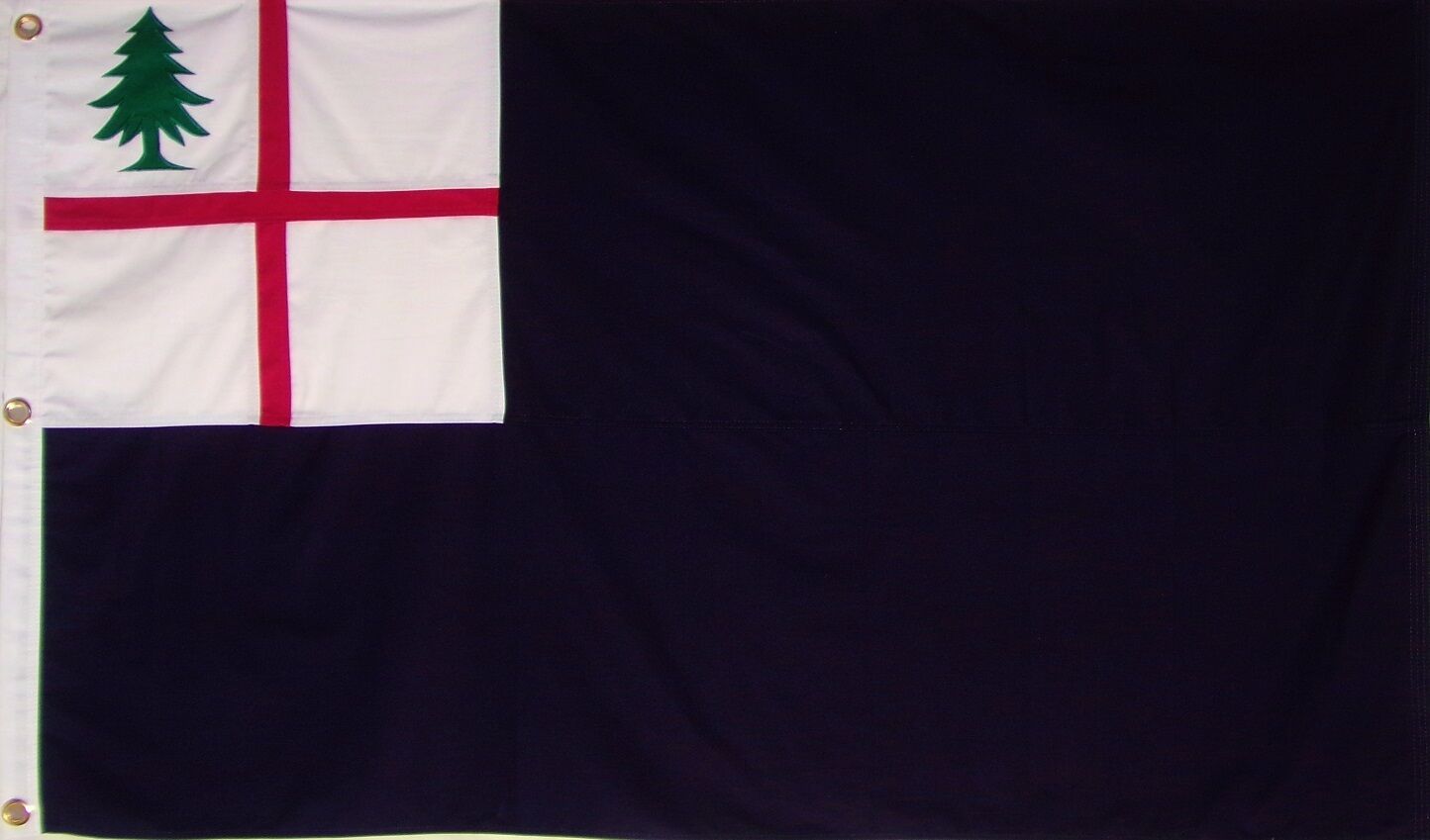 HEAVY DUTY SEWN COTTON BUNKER HILL FLAG - AMERICAN REVOLUTION - NEW ENGLAND