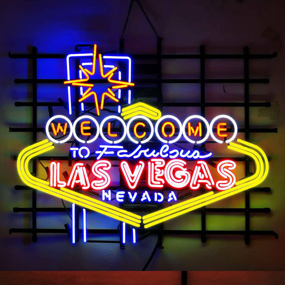 Welcome To Las Vegas Neon Light Sign 32x24 Beer Bar Pub Store Decor