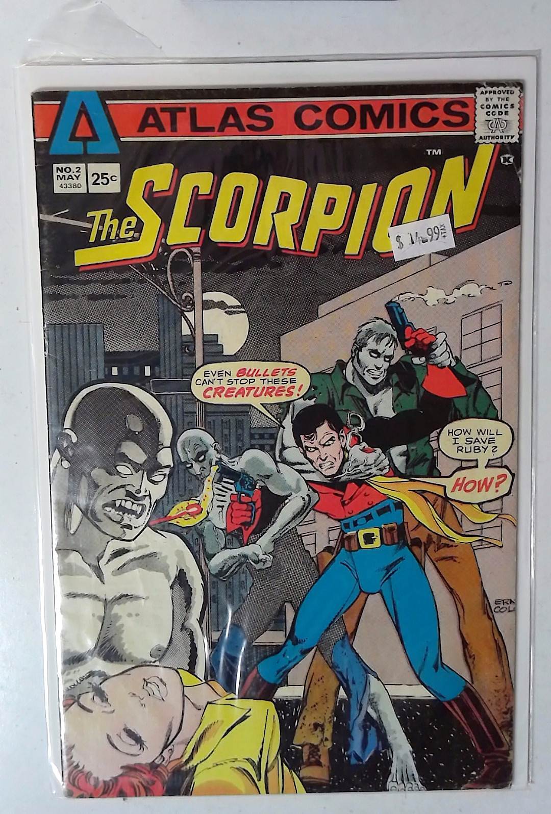 The Scorpion #2 Atlas Comics (1975) FN 1st Print Comic Book