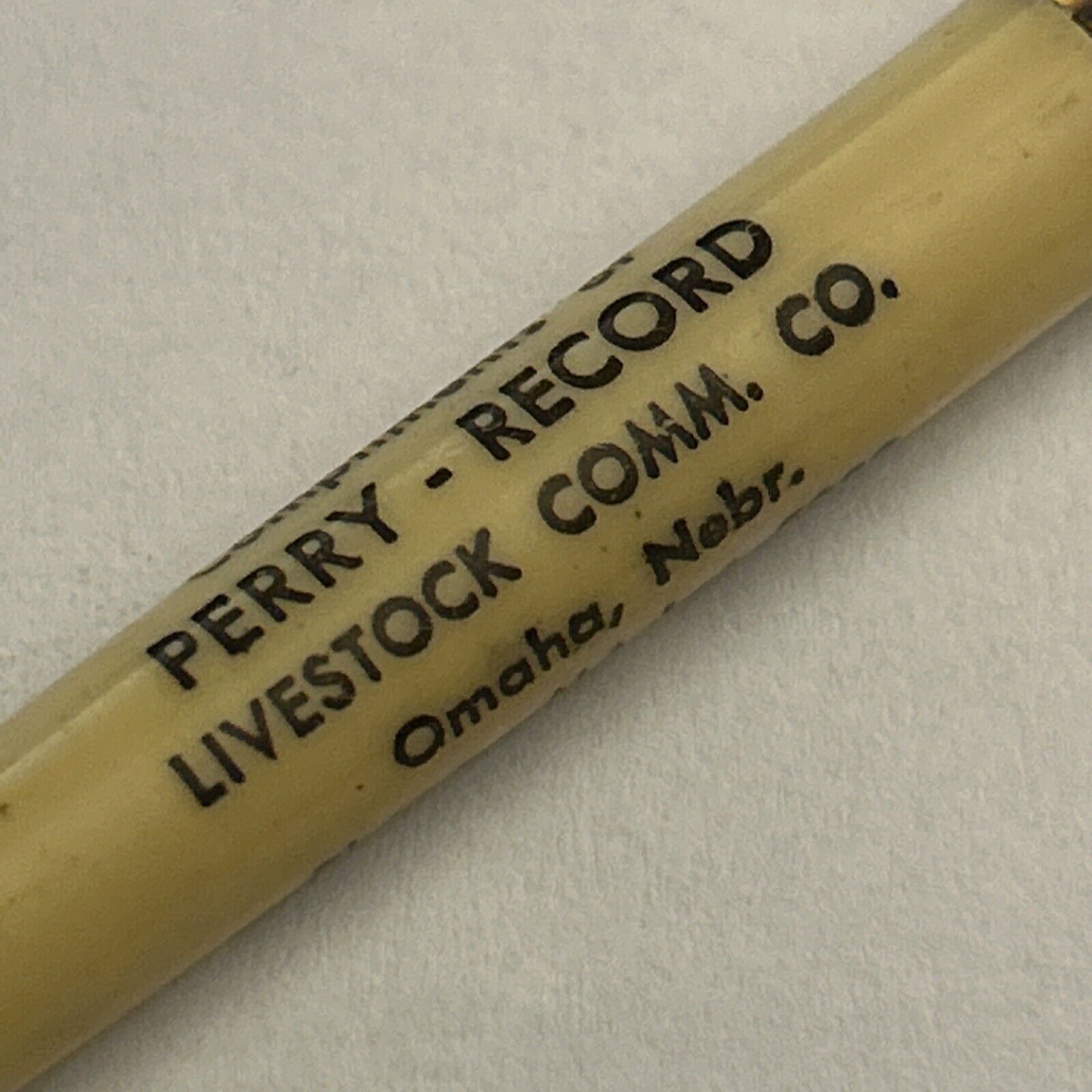 VTG c1950s Ballpoint Pen Perry Record Livestock Omaha Nebraska Arthur Winter