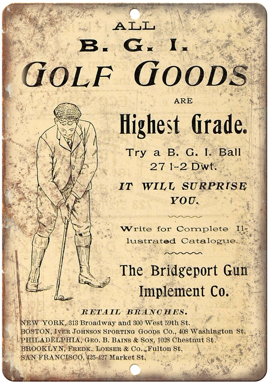 B.G.I Golf Goods Vintage Ad 12\