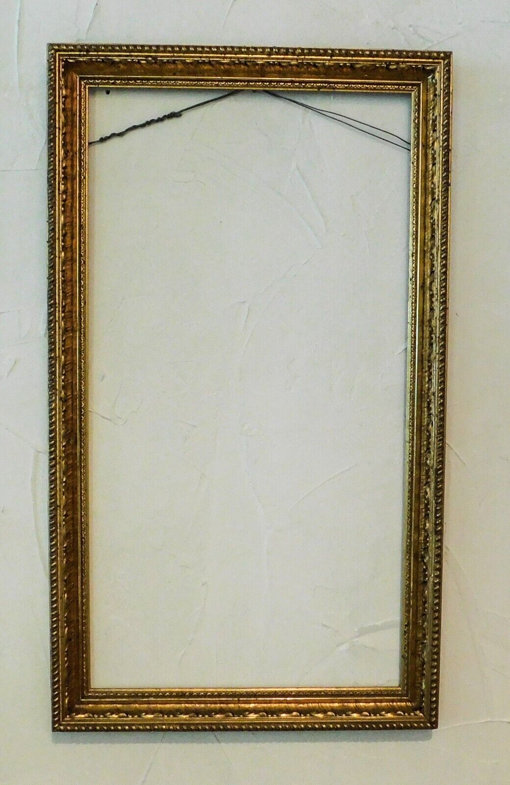 Antique 1800\'s Ornate Gold Gilt Gesso Baroque Wood Picture Frame Holds 26 x 14
