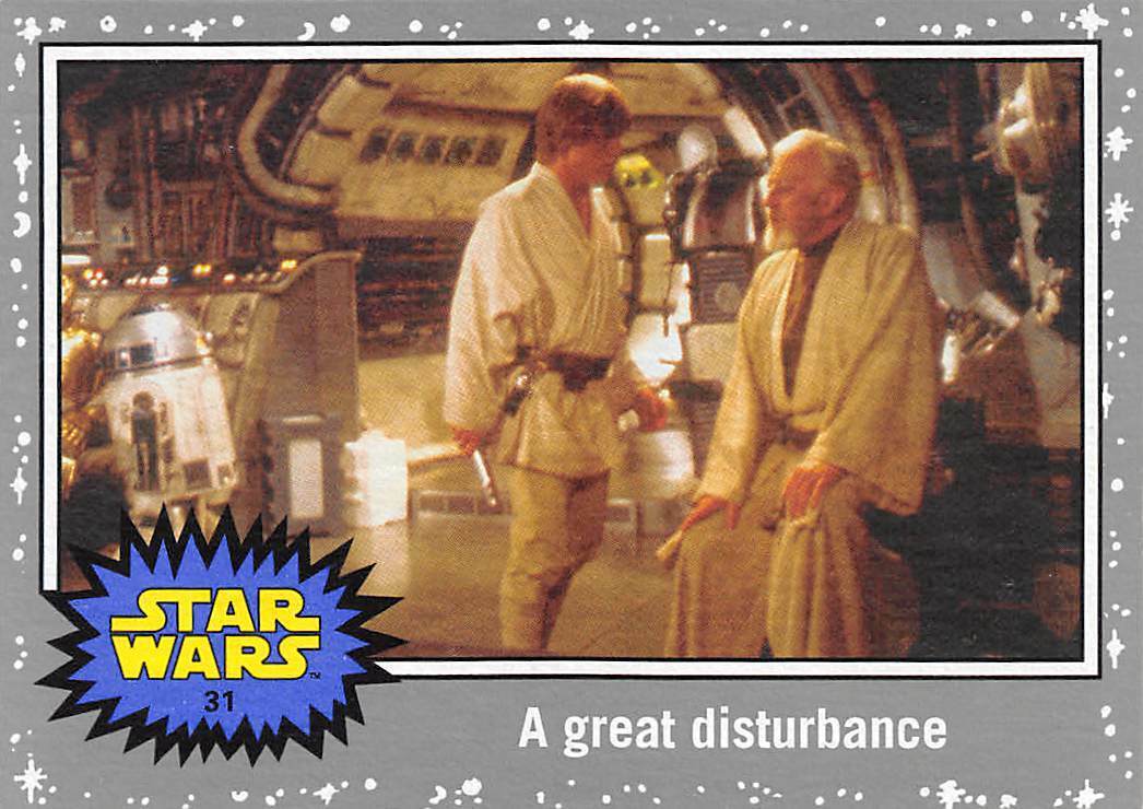 2015 Topps Star Wars Journey To The Force Awakens Silver #31 A Great Disturbance