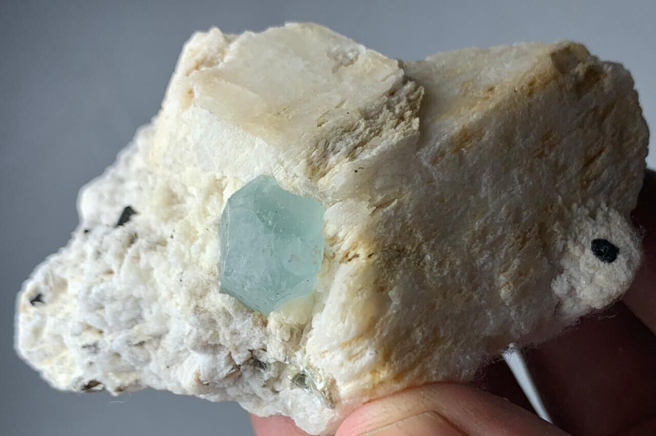 669 Cts Beautiful Terminated Aquamarine Combine tourmaline crystal  @Afghanistan