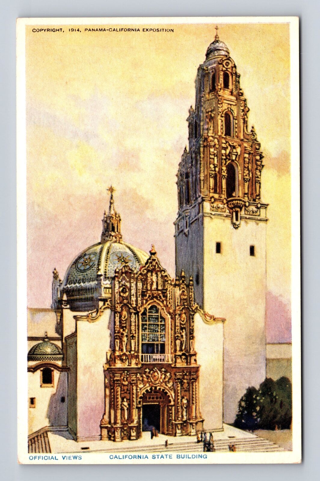 CA-California, California State Building, Antique, Vintage Souvenir Postcard