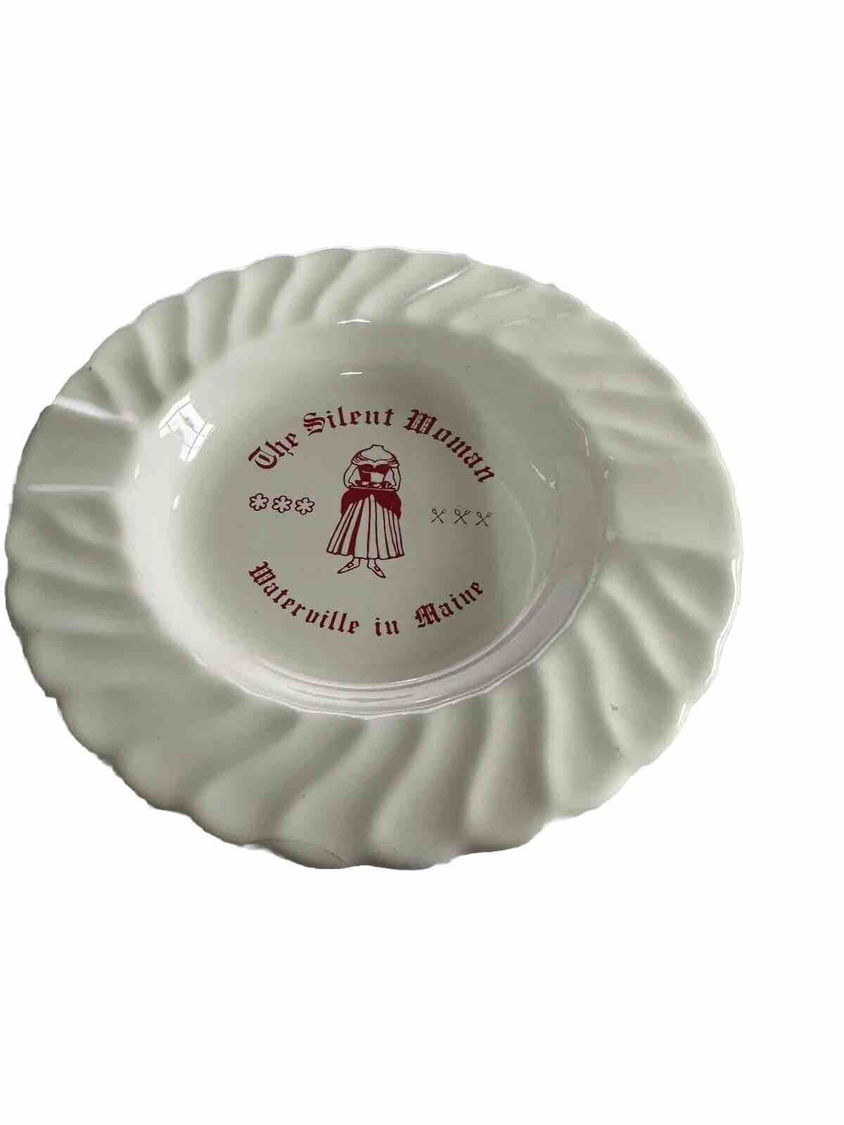 The Silent Woman Waterville in Maine Vintage Restaurants Ashtray