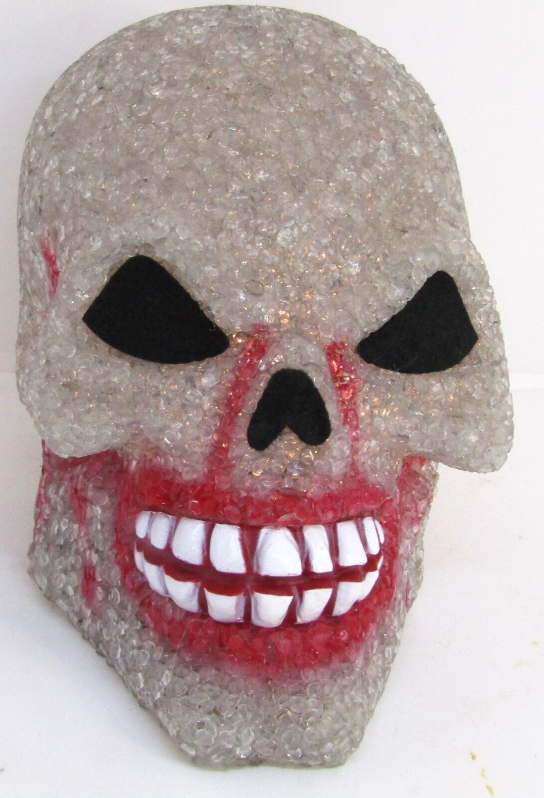 Halloween Battery-Operated Lighted Skull, Shelf Sitter.