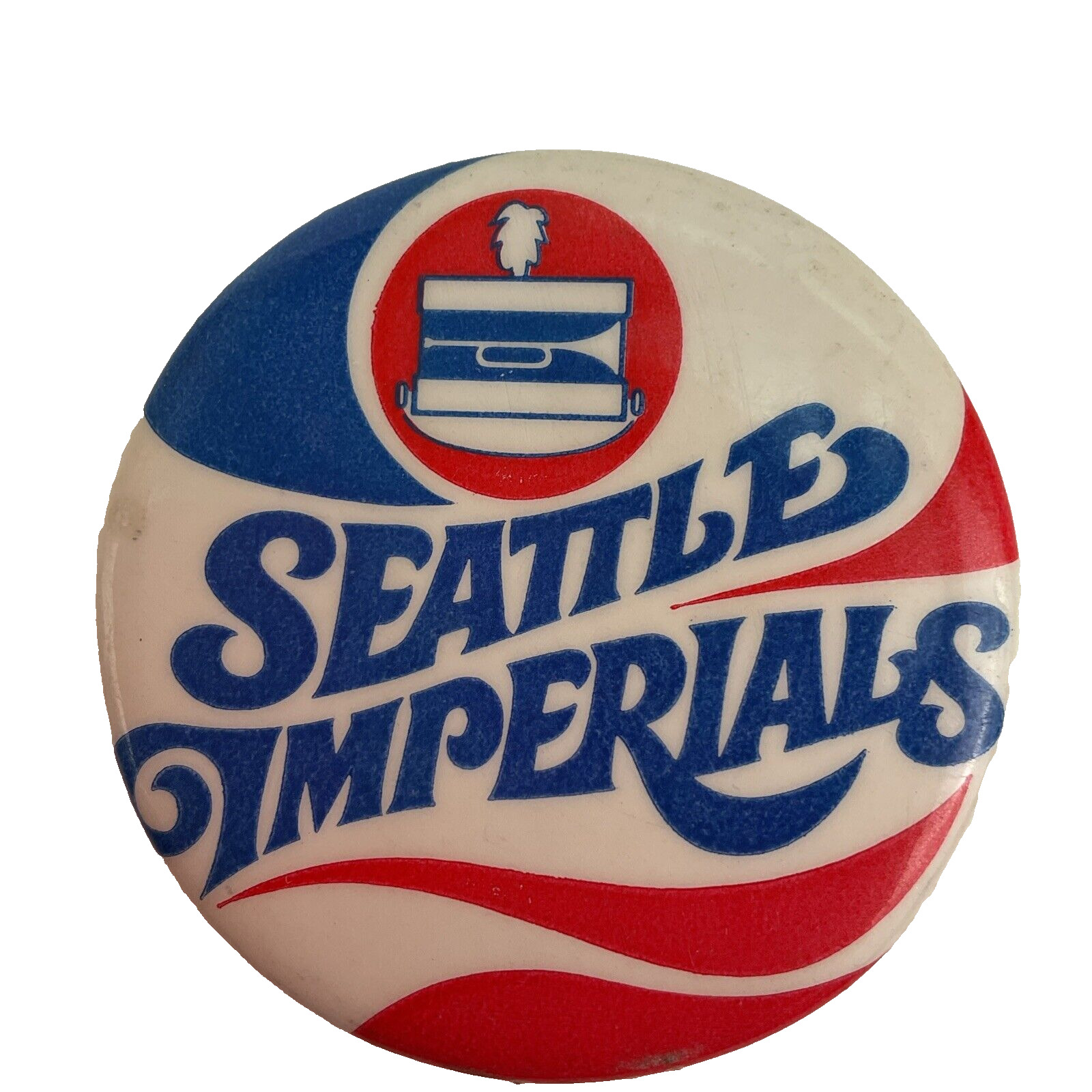Vintage Seattle Imperials Bugle Corps Pin 2 Inch