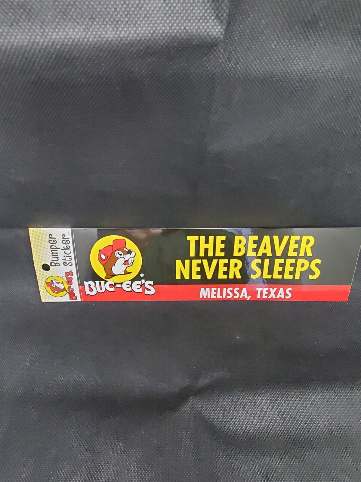 Bucees Bumper Sticker The Beaver Never Sleeps