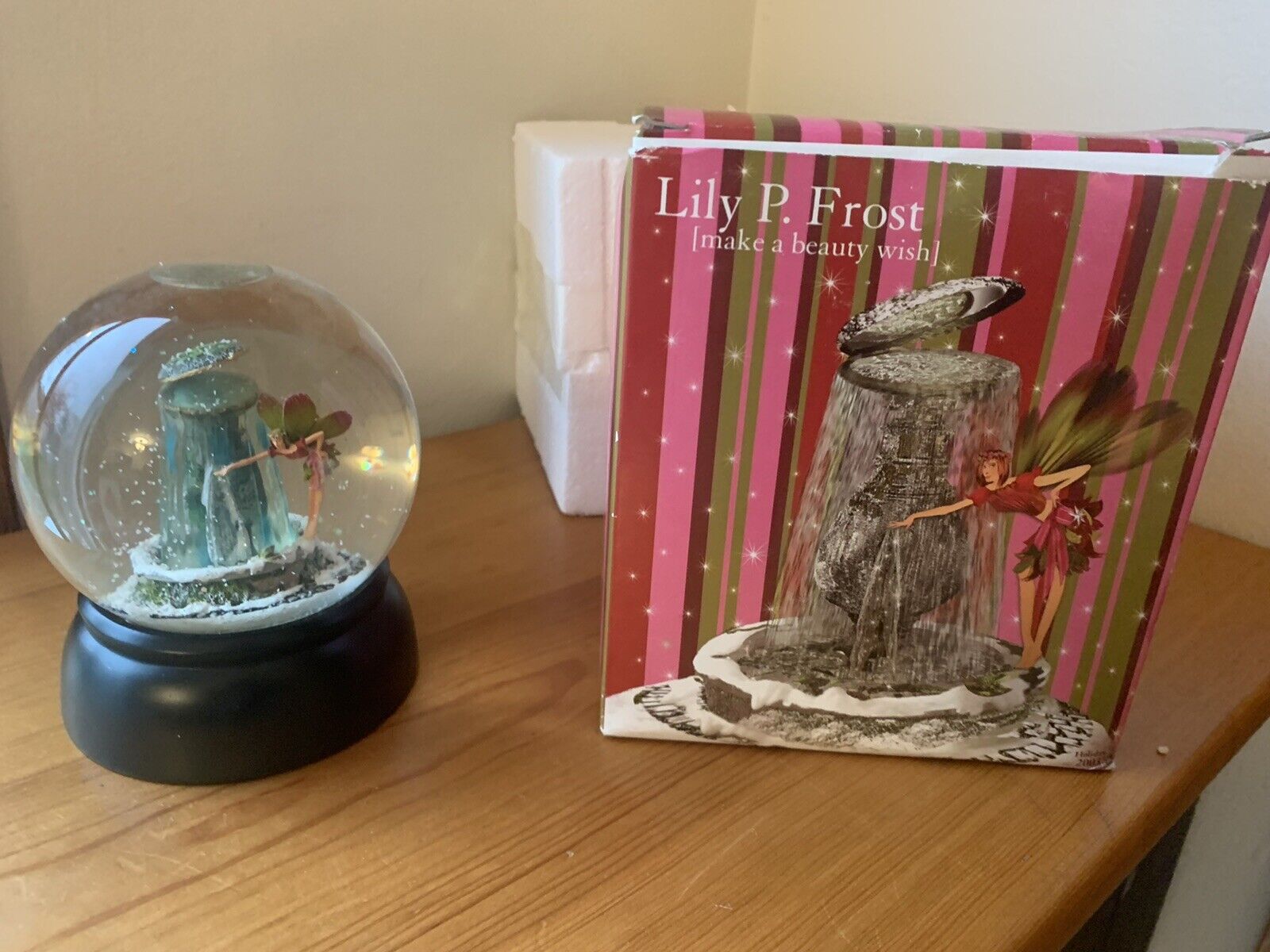 Nordstrom Lily P. Frost Make a Beauty Wish Snow Globe Retired 2003 Rare in Box