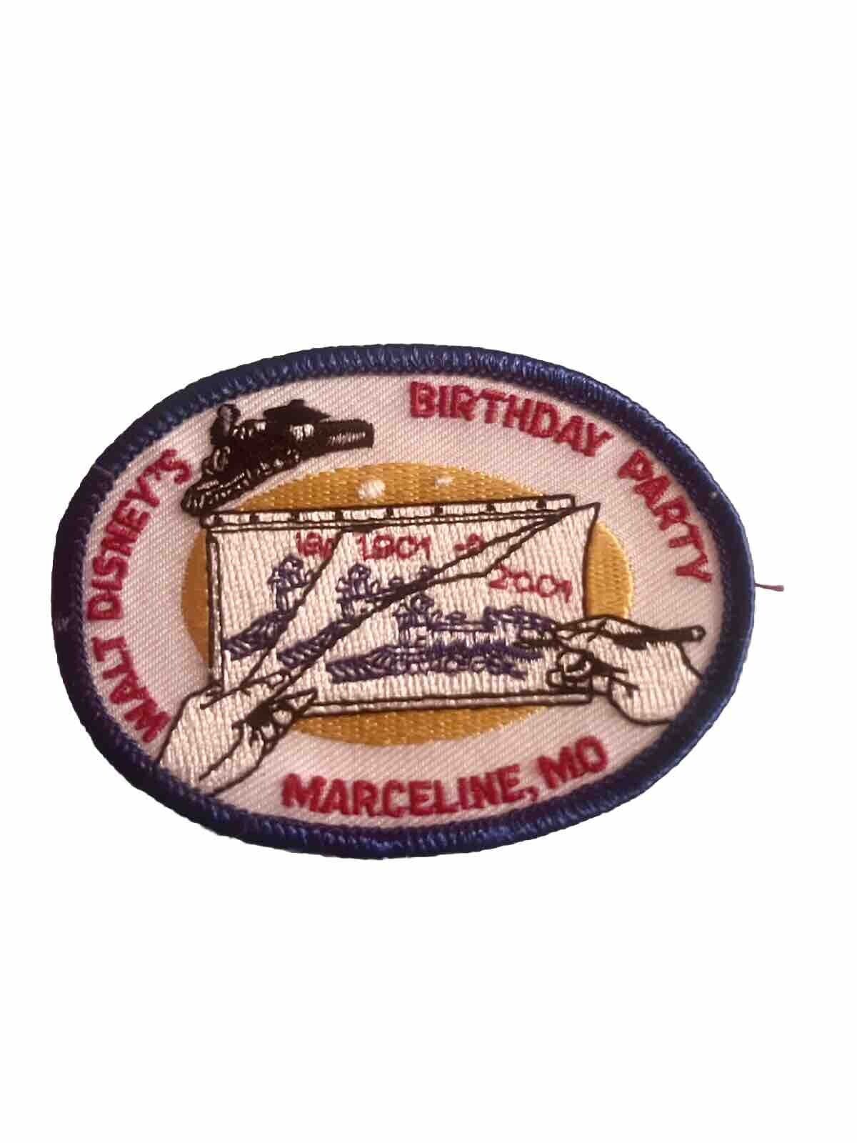 Rare Walt Disneys 100th Bday Hometown Celebration Patch Marceline Missouri