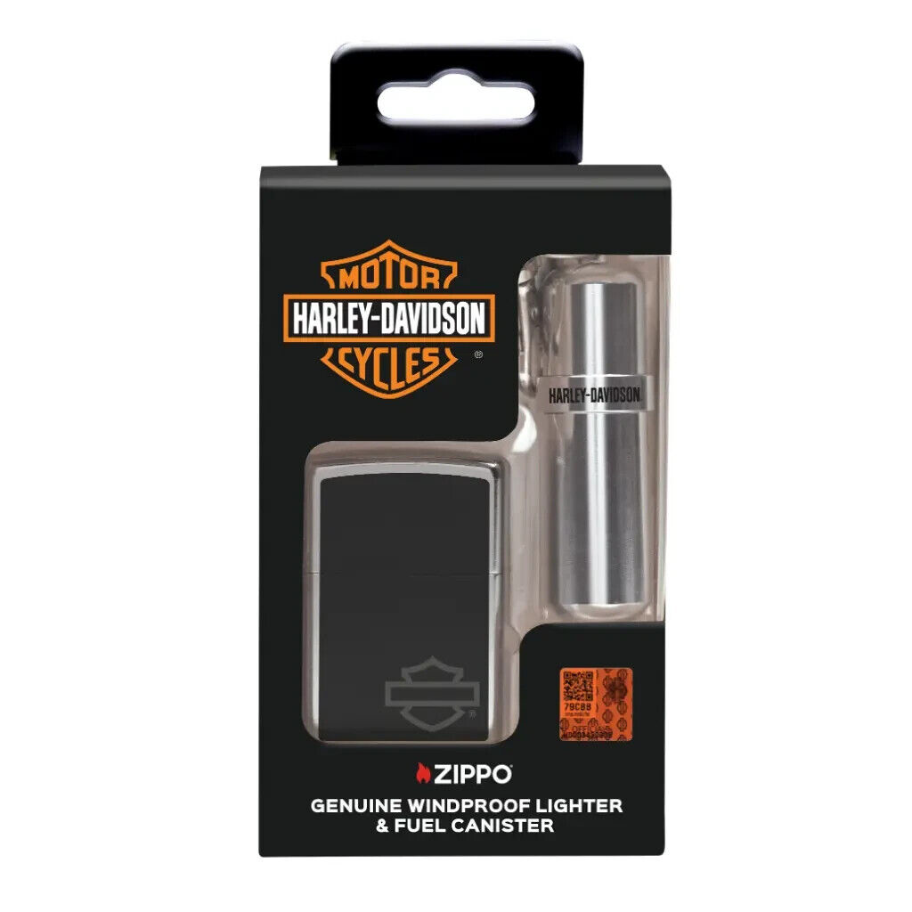 Zippo 46131, Harley Davidson Motorcycles Lighter & Fuel Canister Set, NEW