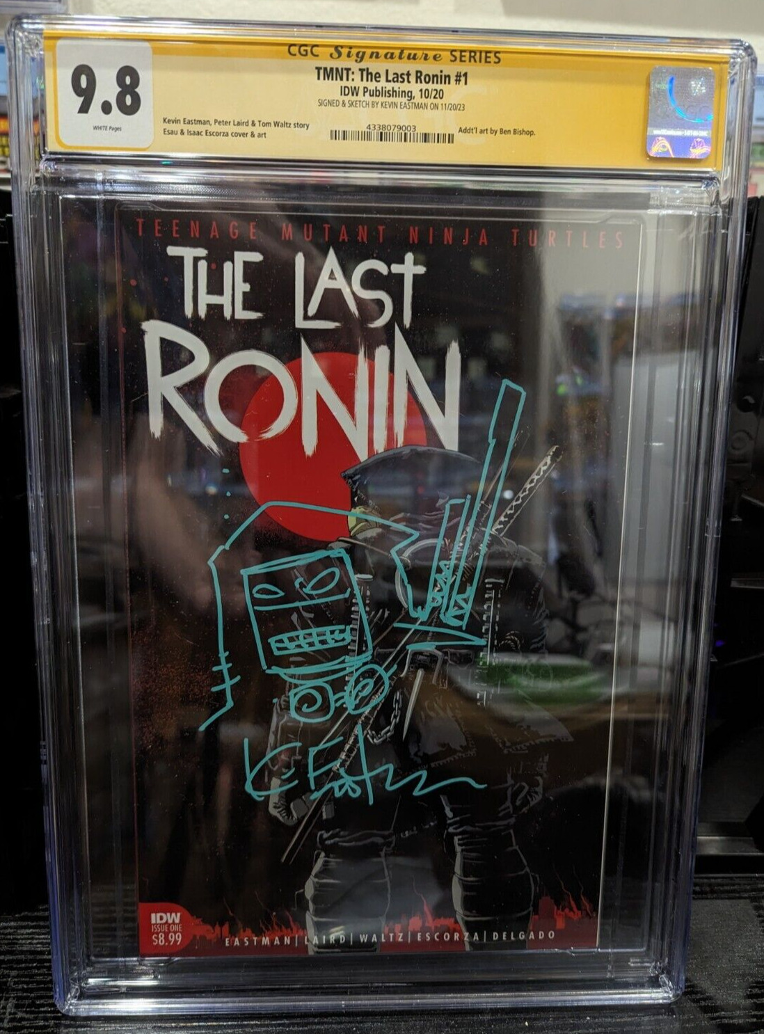 TMNT Last Ronin #1 2020 First Print CGC 9.8 SS Kevin Eastman REMARQUE Turtles