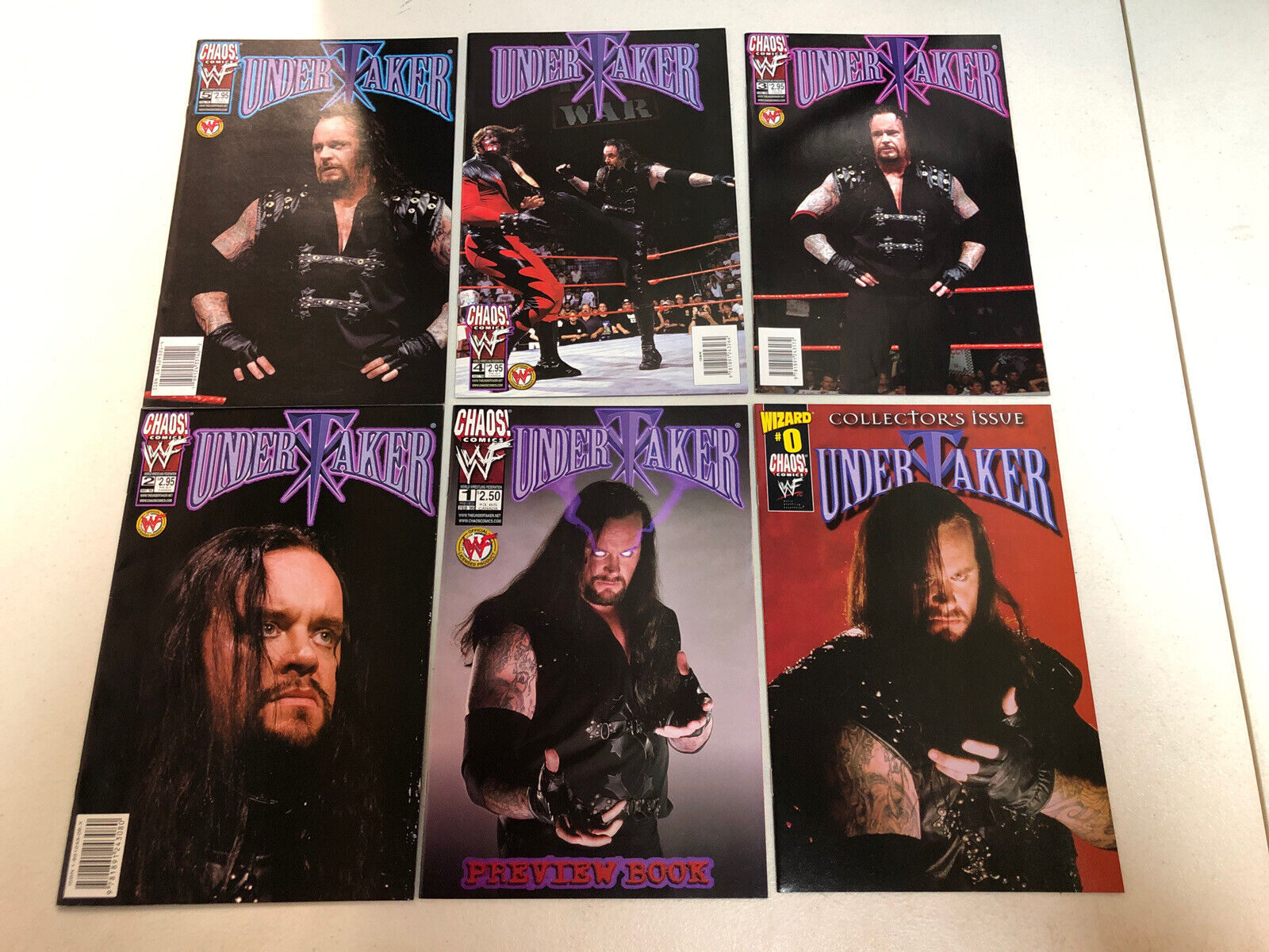 Undertaker #0 1-10 Special VF/NM Complete Set Mark William Calaway photo covers