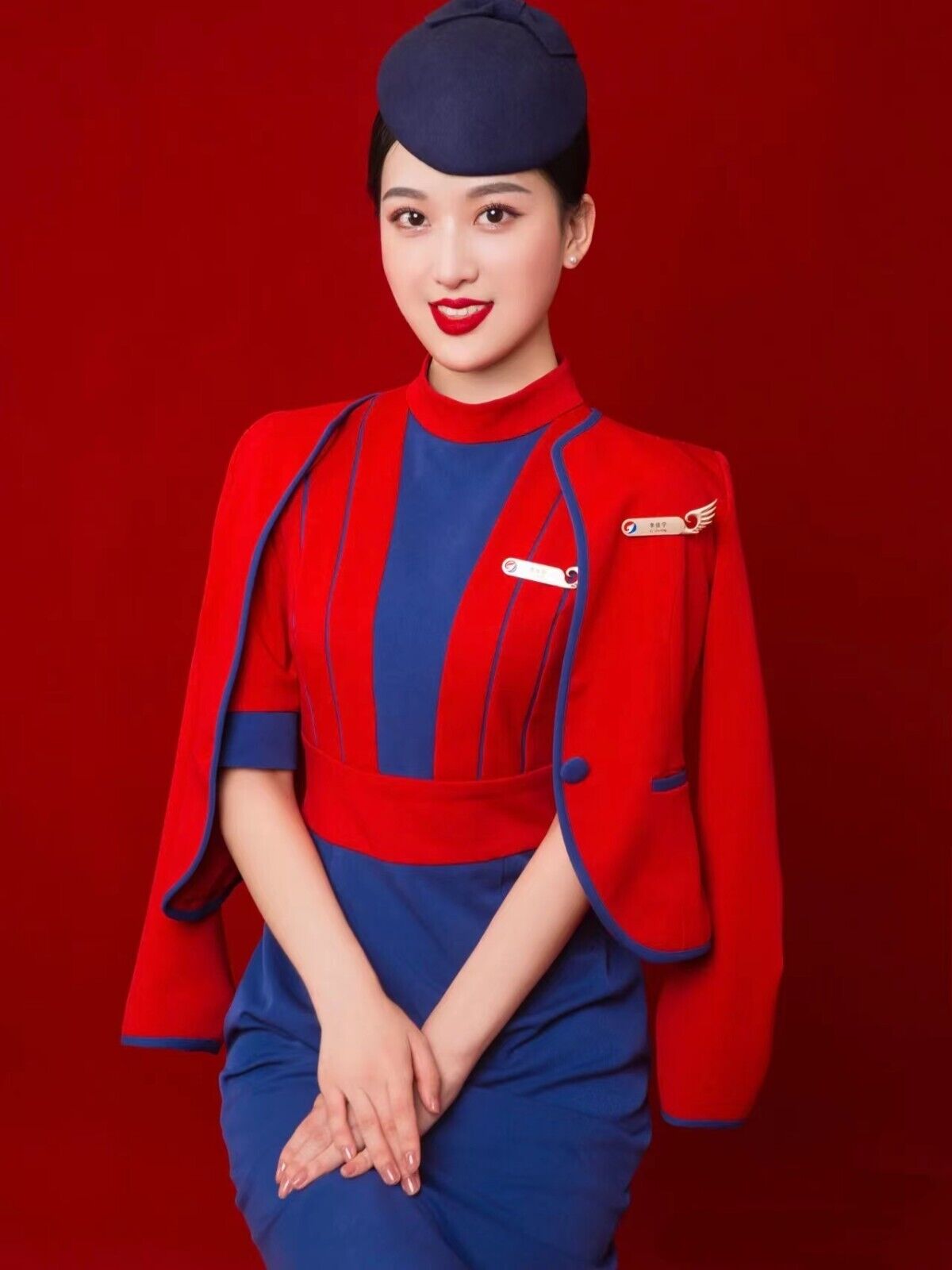 China Hebei Airlines cabin crew uniform