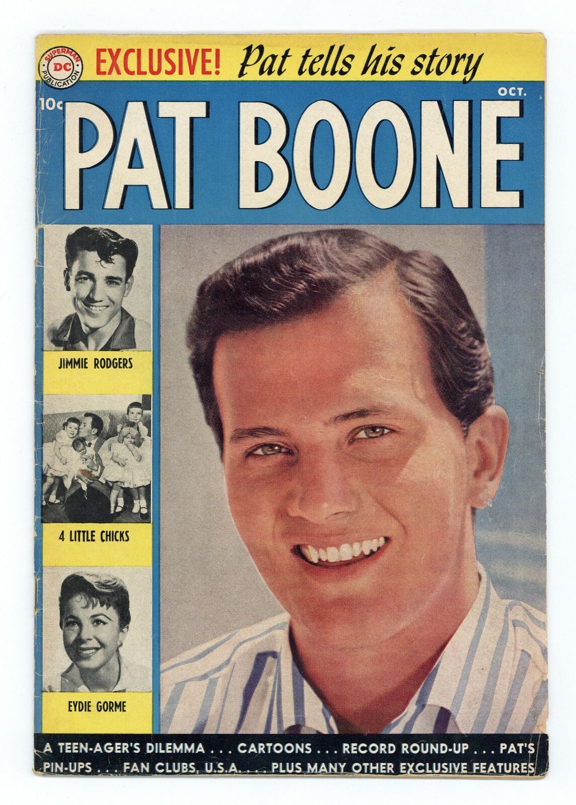 Pat Boone #1 VG- 3.5 1959