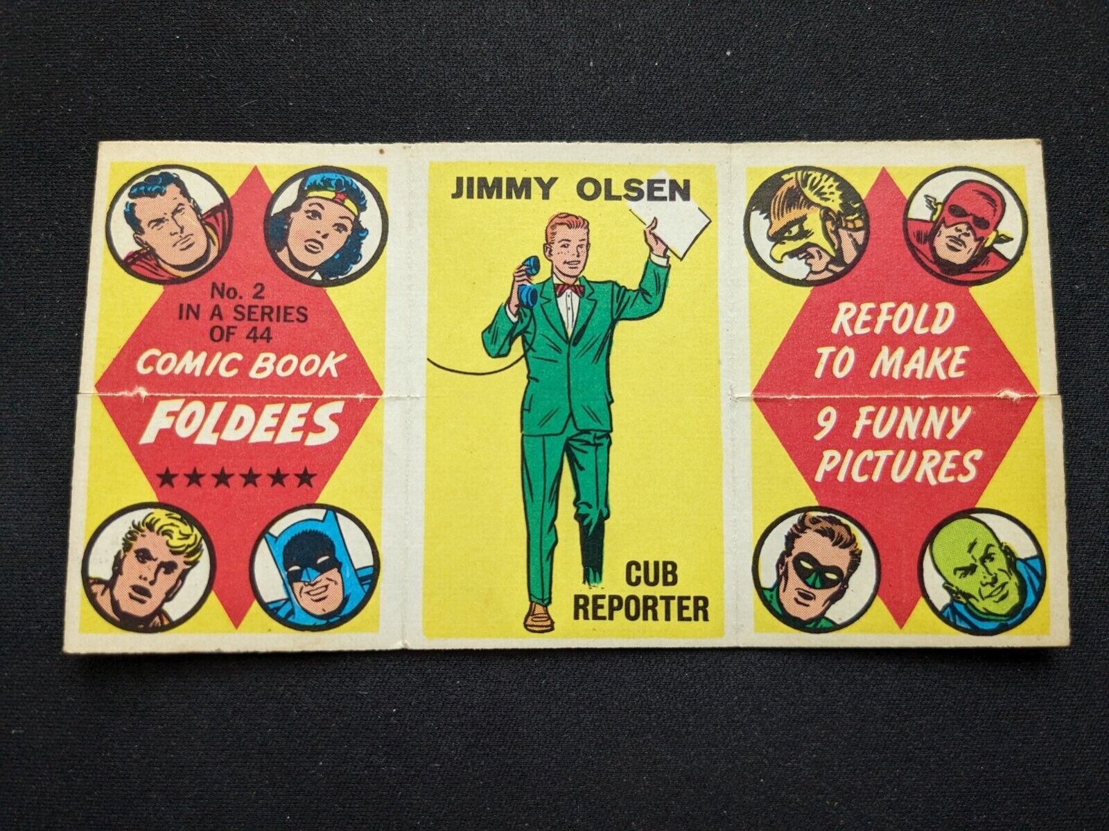 1966 Topps Comic Book Foldee # 2 Jimmy Olsen Cub Reporter (VG/EX)