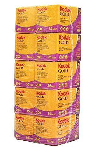 Kodak Color Negative Film Gold 200-36Ex 10-Pack GOLD 200 Multicolor
