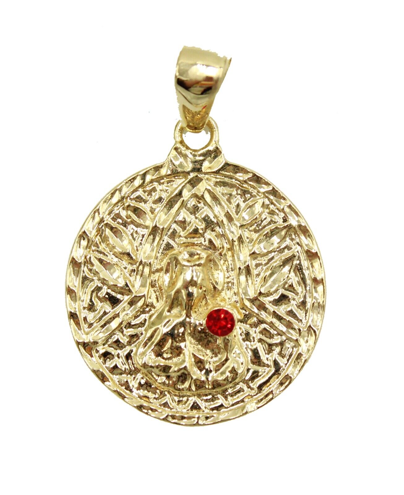 Sta. Barbara Pendant -  Santa Barbara Medal 18k Gold Plated with 22 inch Chain