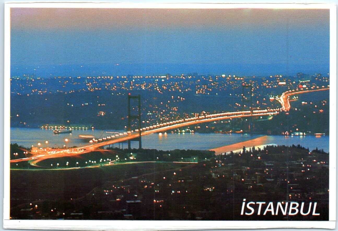 Postcard - Fatih Sultan Mehmet Bridge - İstanbul, Turkey