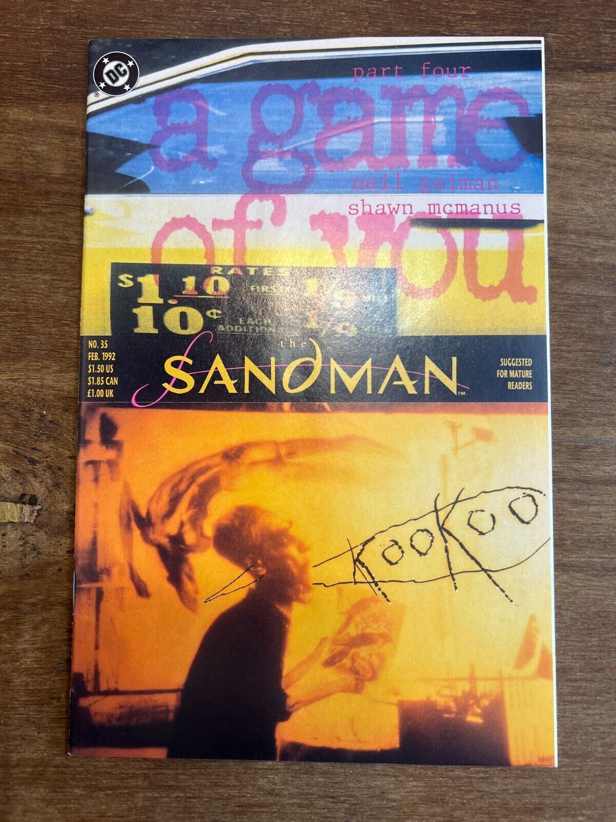 Sandman 35 DC Vertigo Comics Neil Gaiman A Game of You Pt 4 1992