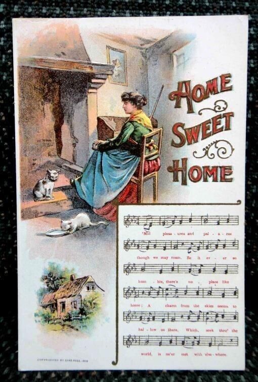 1908 antique CHAS ROSE OLD HOME SWEET HOME MUSIC pc
