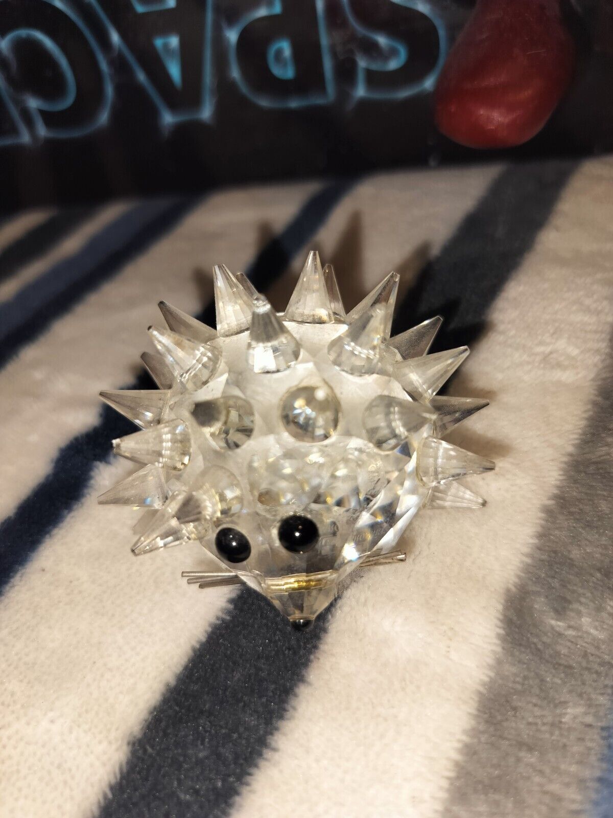 AUTHENTIC Swarovski Crystal Porcupine Hedgehog Figurine GREAT CONDITION