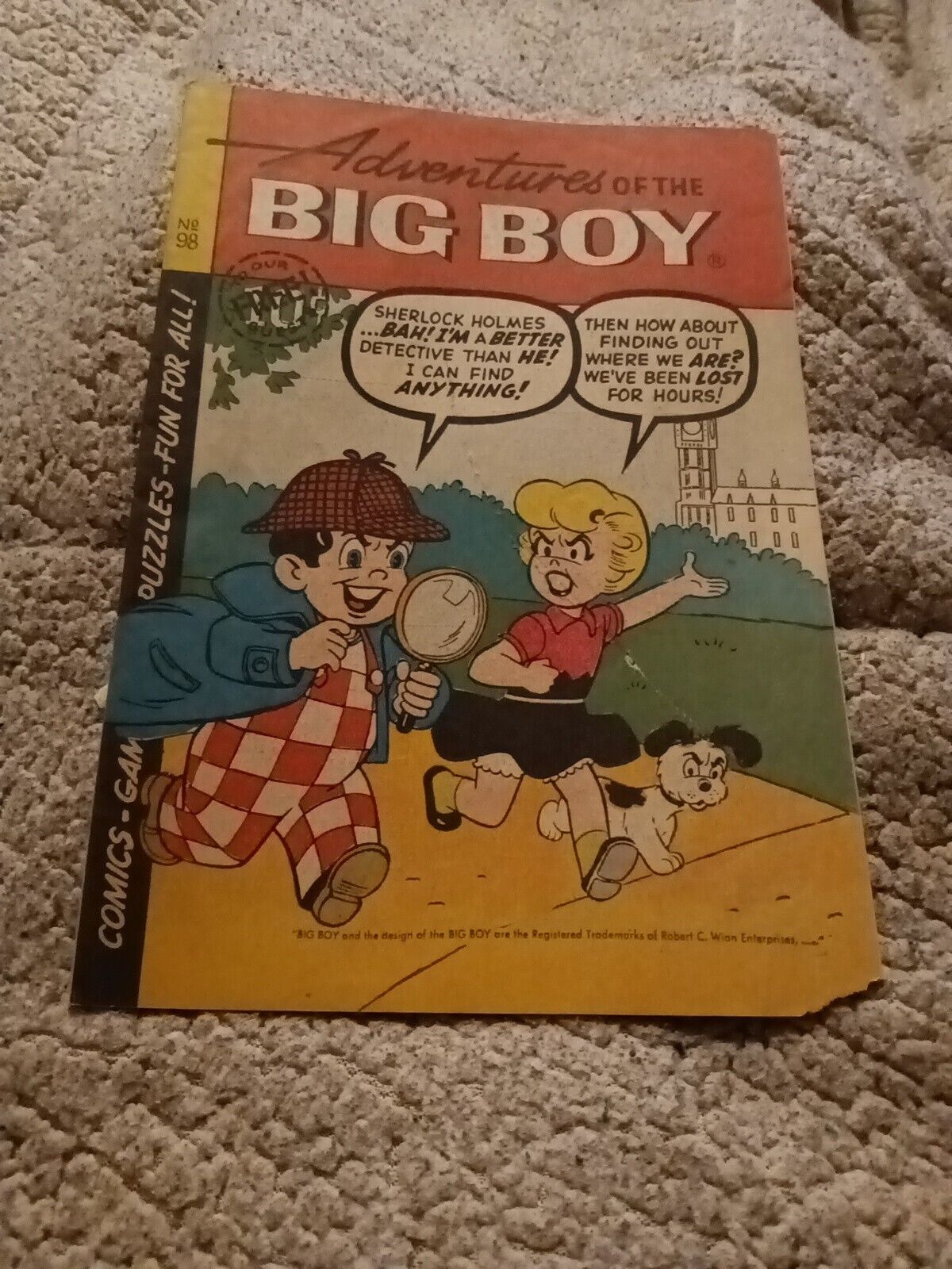 Adventures Of The Big Boys 98 Shoneys Comics 1964 silver age cartoon promotional