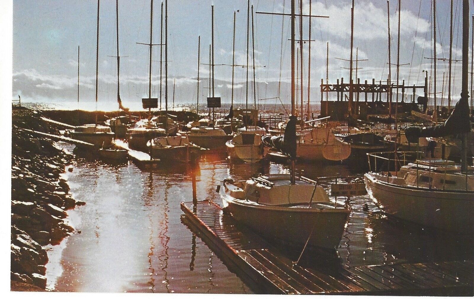 Silver Sands Marina, Great Salt Lake, Utah, Unused Vintage Chrome Postcard