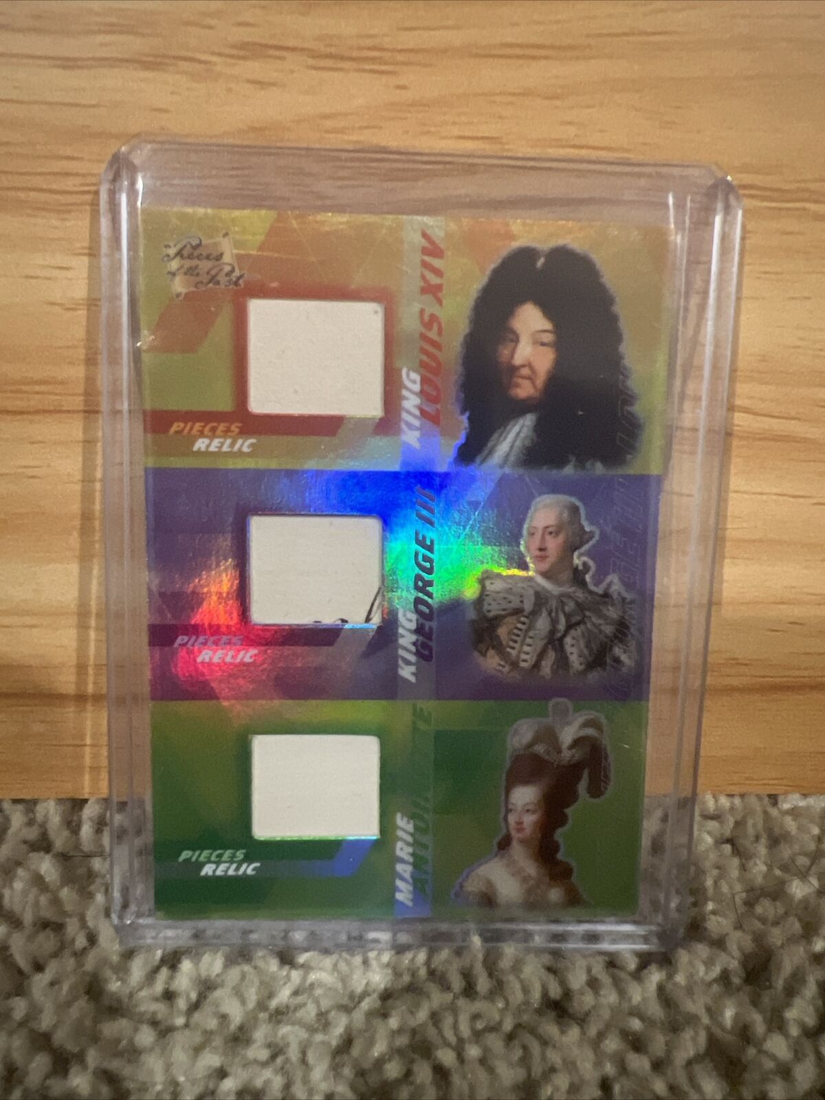2021 PIECES OF THE PAST TRIPLE RELIC — King Louis, King George, Antoinetee