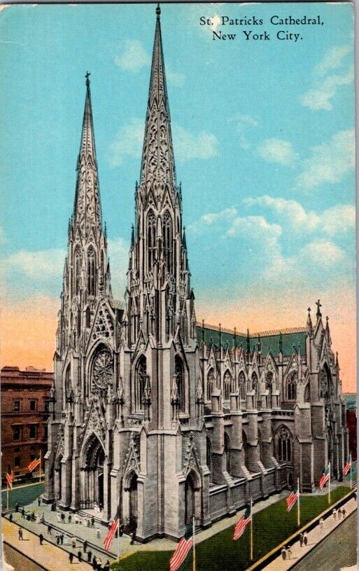 Postcard St. Patrick's Cathedral New York City NY New York c.1907-1915     K-617