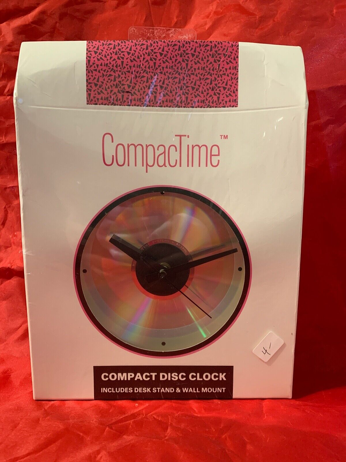 NEW NOS 1988 CompacTime Compact CD Clock (7M)