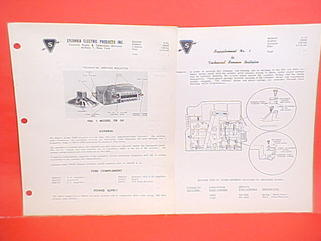 1950 HUDSON COMMODORE SUPER COLONIAL SYLVANIA AM RADIO SERVICE SHOP MANUAL CH742