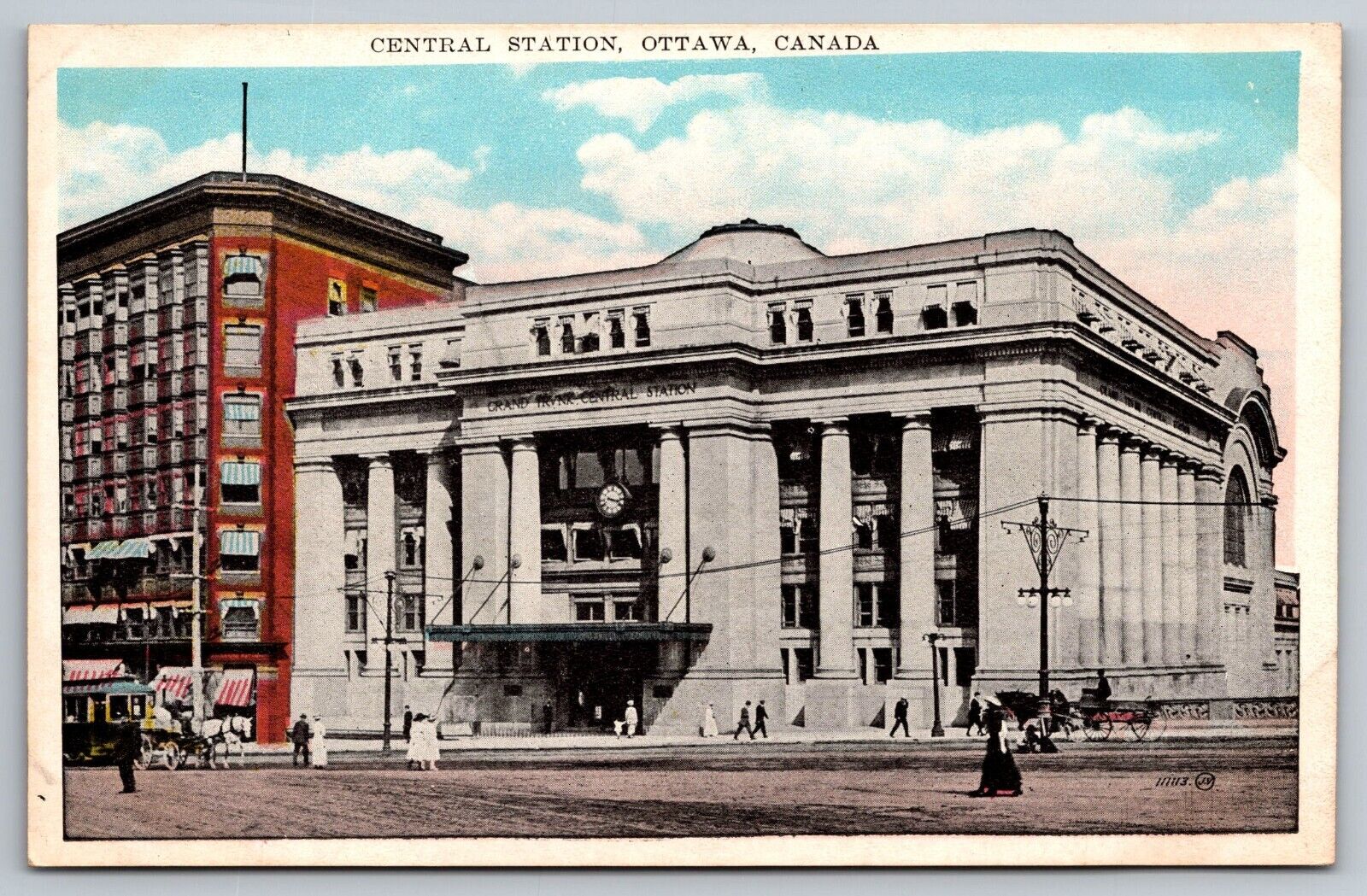 General Station. Ottawa Vintage Postcard