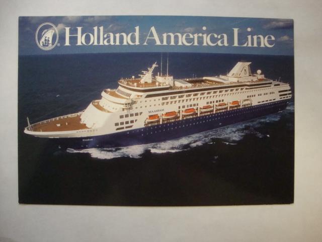 Railfans2 400) 1995 Postcard, Holland America Line\'s Cruise Ship \