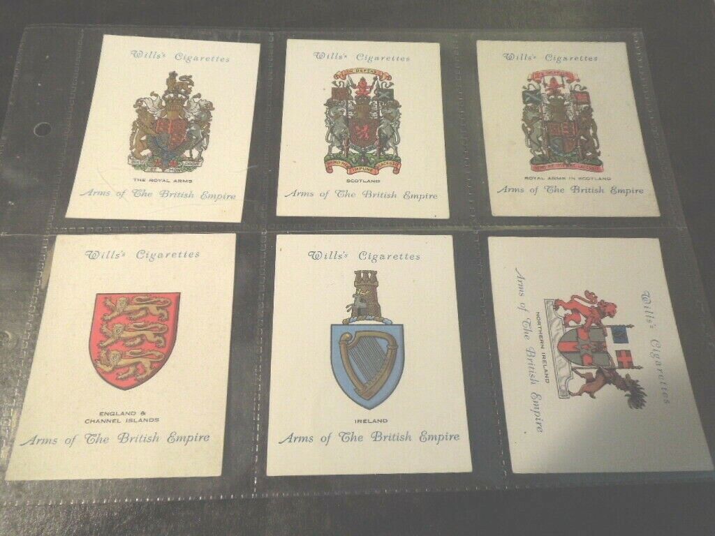 1933 Wills coat of ARMS OF THE BRITISH EMPIRE 1st ser. cards Tobacco Cigarette  