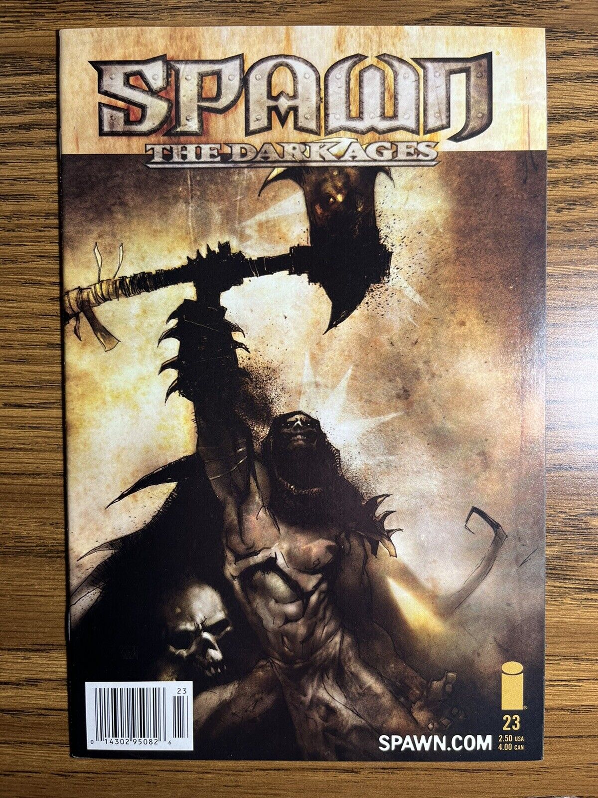 SPAWN THE DARK AGES 23 EXTREMELY RARE 1:100 EST. NEWSSTAND VARIANT IMAGE 2001