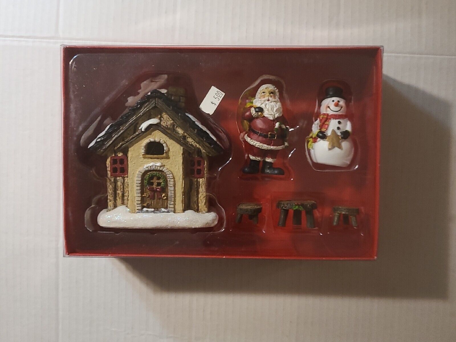 Merry Minis Joyeux Mini Garden Set Celebrate It- Christmas Noel 6 PC Brand New