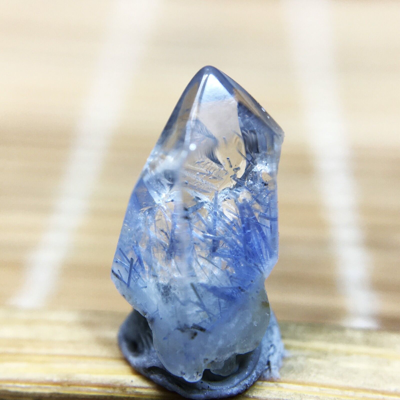 1.3Ct Very Rare NATURAL Beautiful Blue Dumortierite Quartz Crystal Specimen