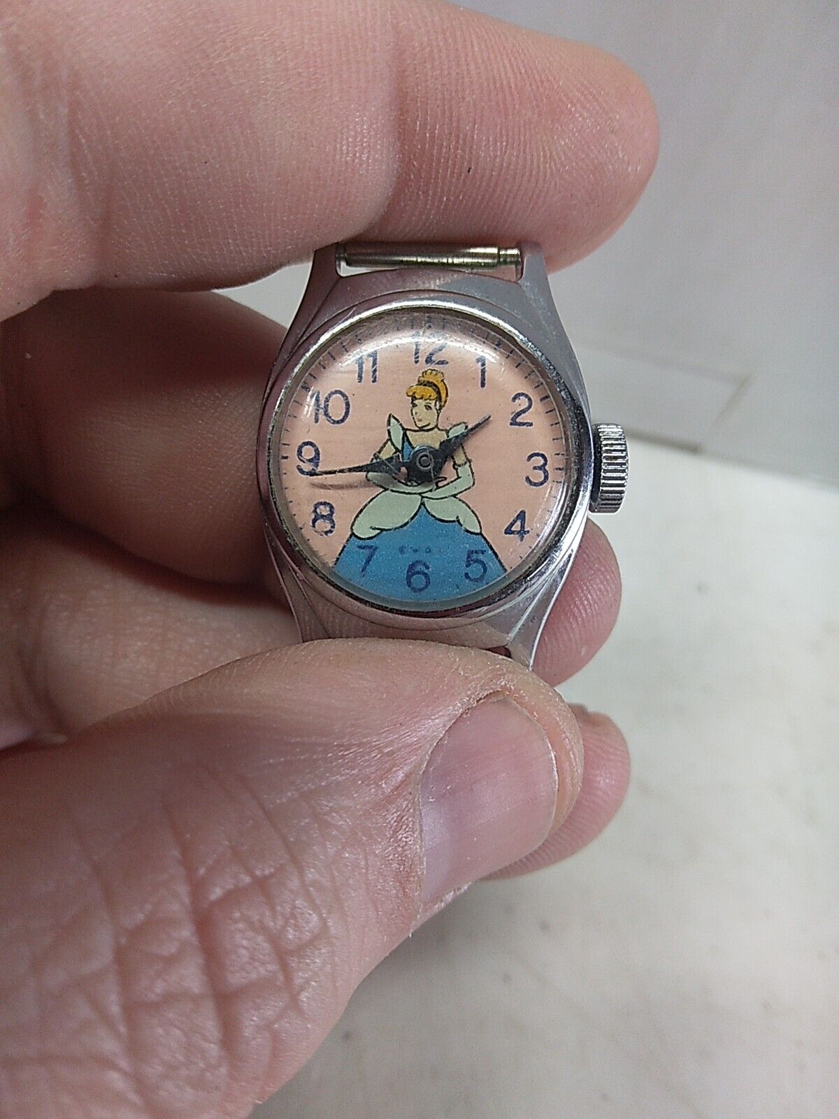 Vintage CINDERELLA - Disney / US Time Company Mechanical Watch 