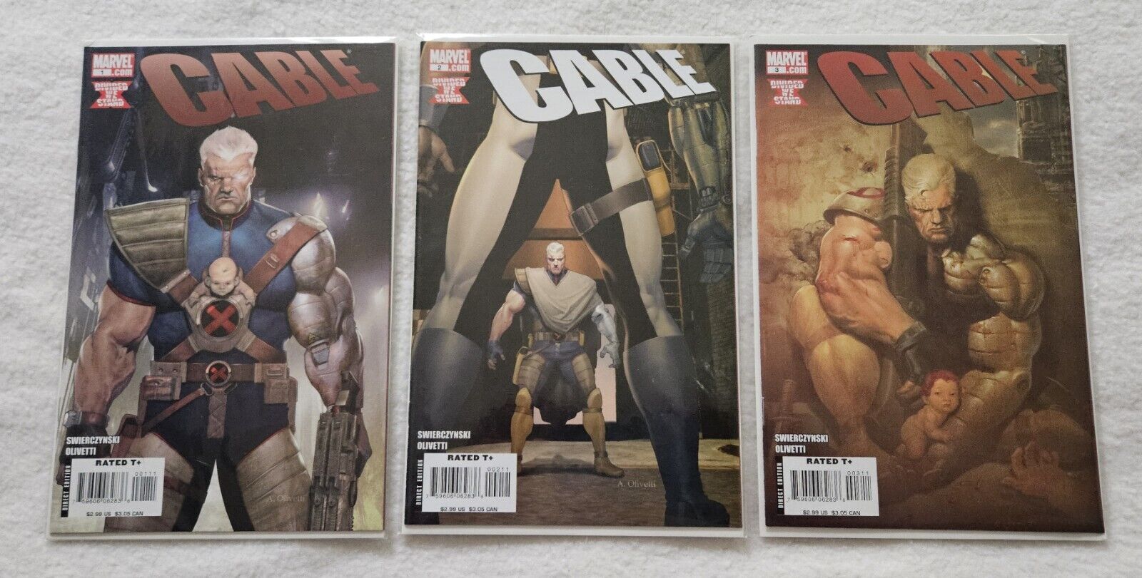 Cable (Marvel 2008 series) #1 - 3 - All 1st Printing - EXCELLENT