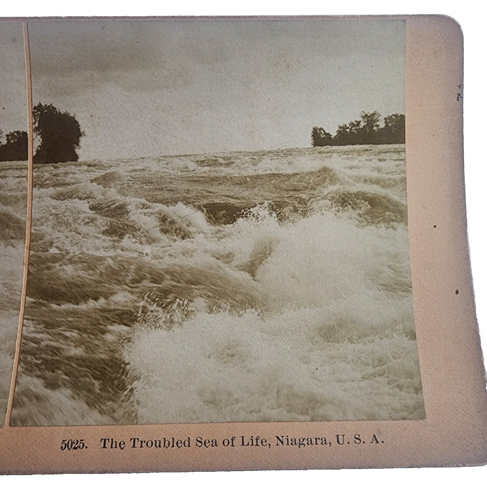 KILBURN SV, Niagara River NY, The Troubled Sea of Life Circa Late 1800s
