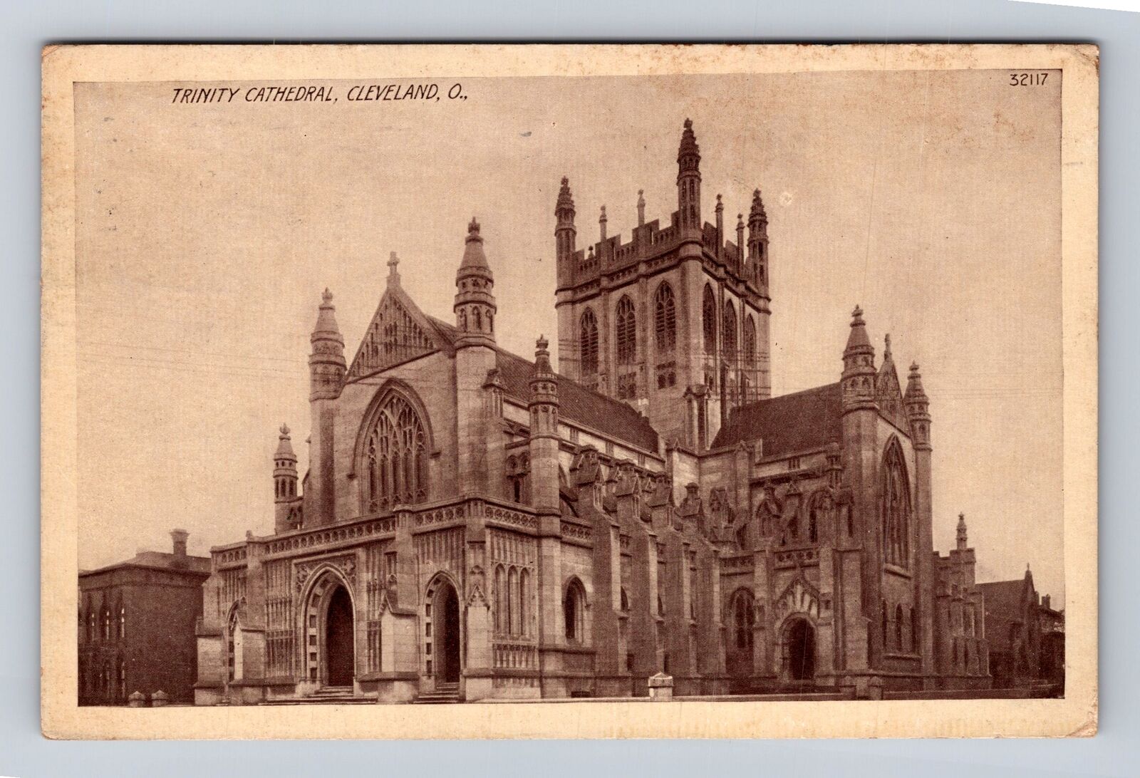 Cleveland OH-Ohio, Trinity Cathedral, Religion, Antique, Vintage c1910 Postcard