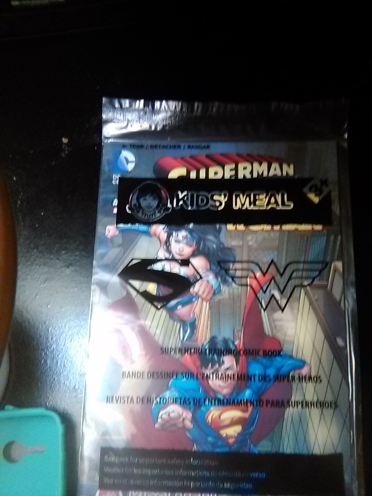 Superman Wonder woman #1 Wendys 2013 kids meal very collectable 
