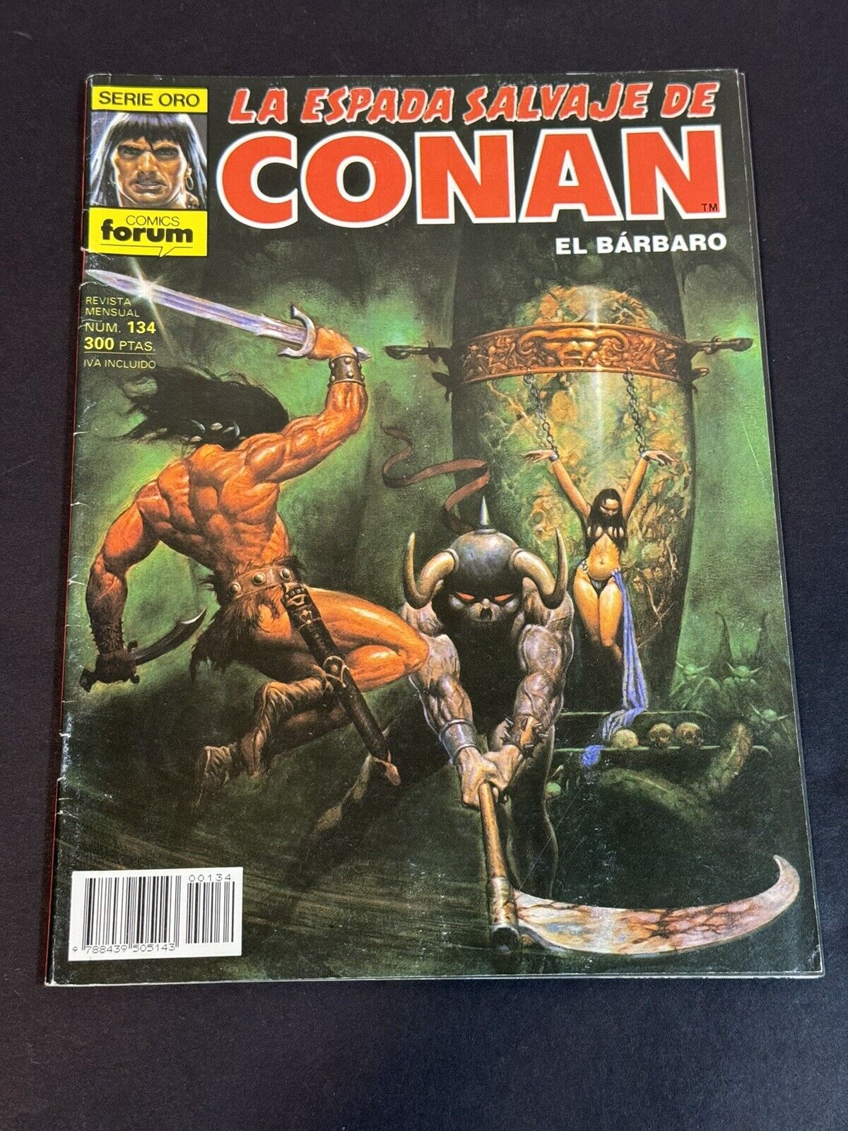 La Espada Salvaje De Conan El Barbaro # 134 Very Good Condition 1993 Comics 