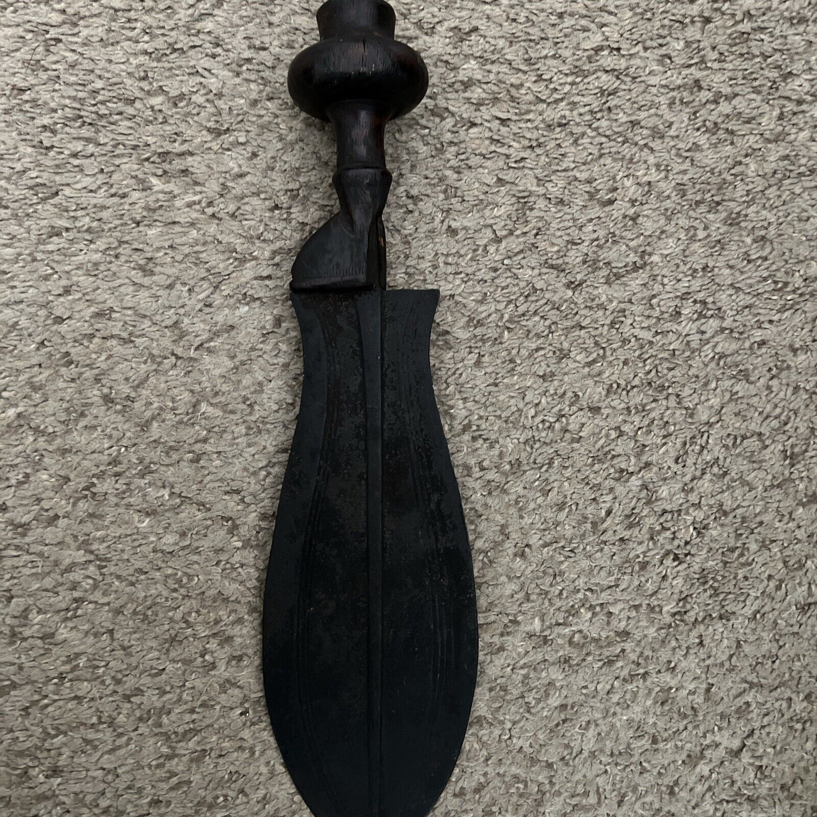 Antique African Conga Tribe Kuba Ikul Knife Dagger Peace Sword