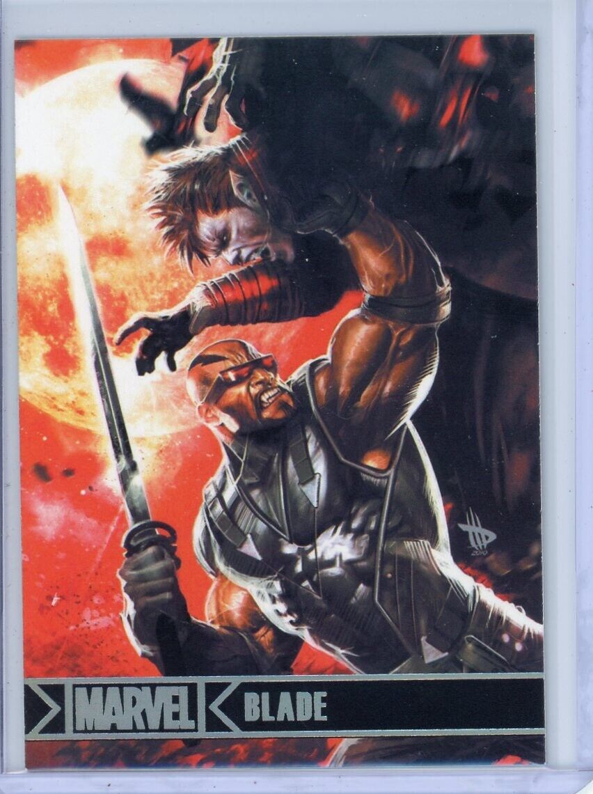 BLADE 2012 Rittenhouse Marvel Greatest Heroes SILVER PARALLEL Base Card #10