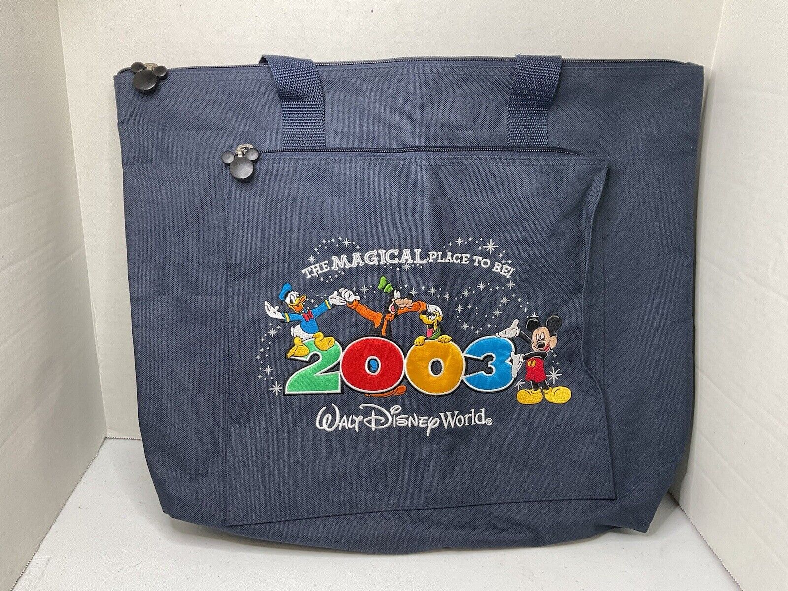 Vintage Walt Disney World 2003 Tote Blue The Magical Place To Be