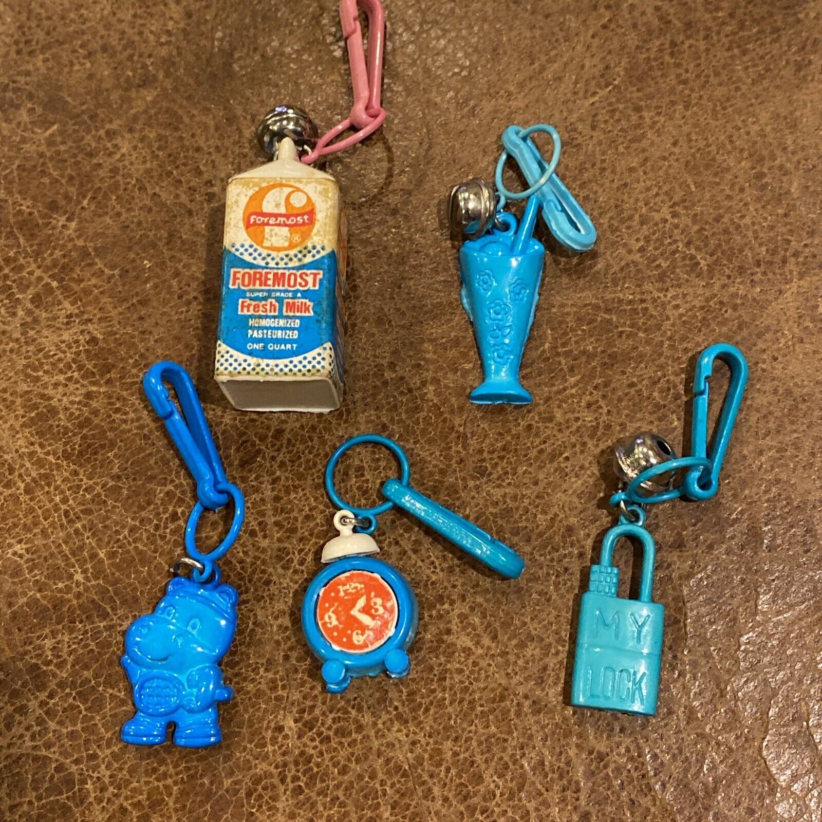 Lot Of 5 1980’s Bell Charms