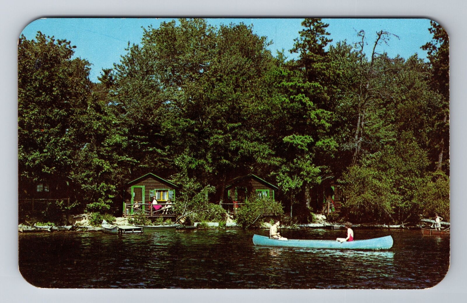 Tafton PA- Pennsylvania, Outside Of Cottage, Antique, Vintage Souvenir Postcard